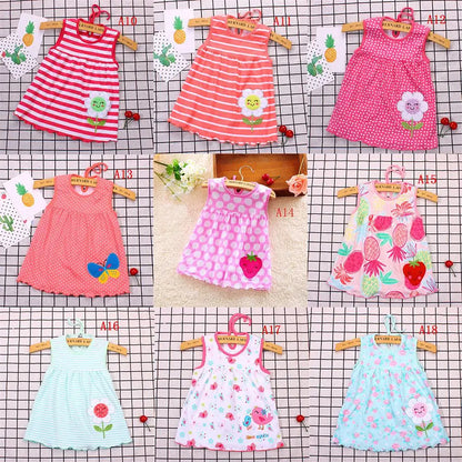 Hot Sale Cotton Romper Dress Baby Girls Sister Kids Dresses Cotton Newborn Costum Regular Sleeveless A-Line Girl Dresses