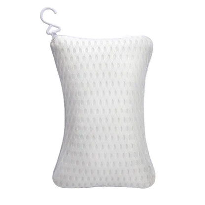 Bath Pillow with Easy-Dry Hook, Neck Support, 2 Anti-Slip Suction Cups
