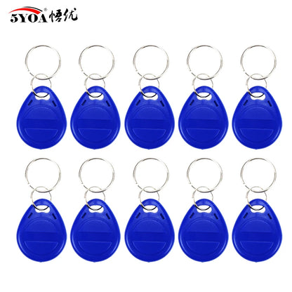 5YOA 10/20pcs 125KHz T5577 Keyfobs Rewritable Duplicate Tag 5200 Proximity Copy Access Card ID Token Ring RFID Cloner Keychain