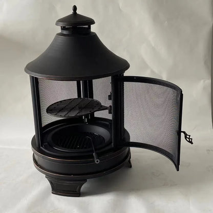 Outdoor Large Barbecue Grill Camping Barbecue Grill Villa Household Firewood Charcoal Heating Stove