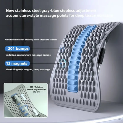 Best-seller 12Magnets Lumbar Vertebrae Relaxer Humpback Correction Shaping Back Stretcher Back Pain Relief Stretching Massager