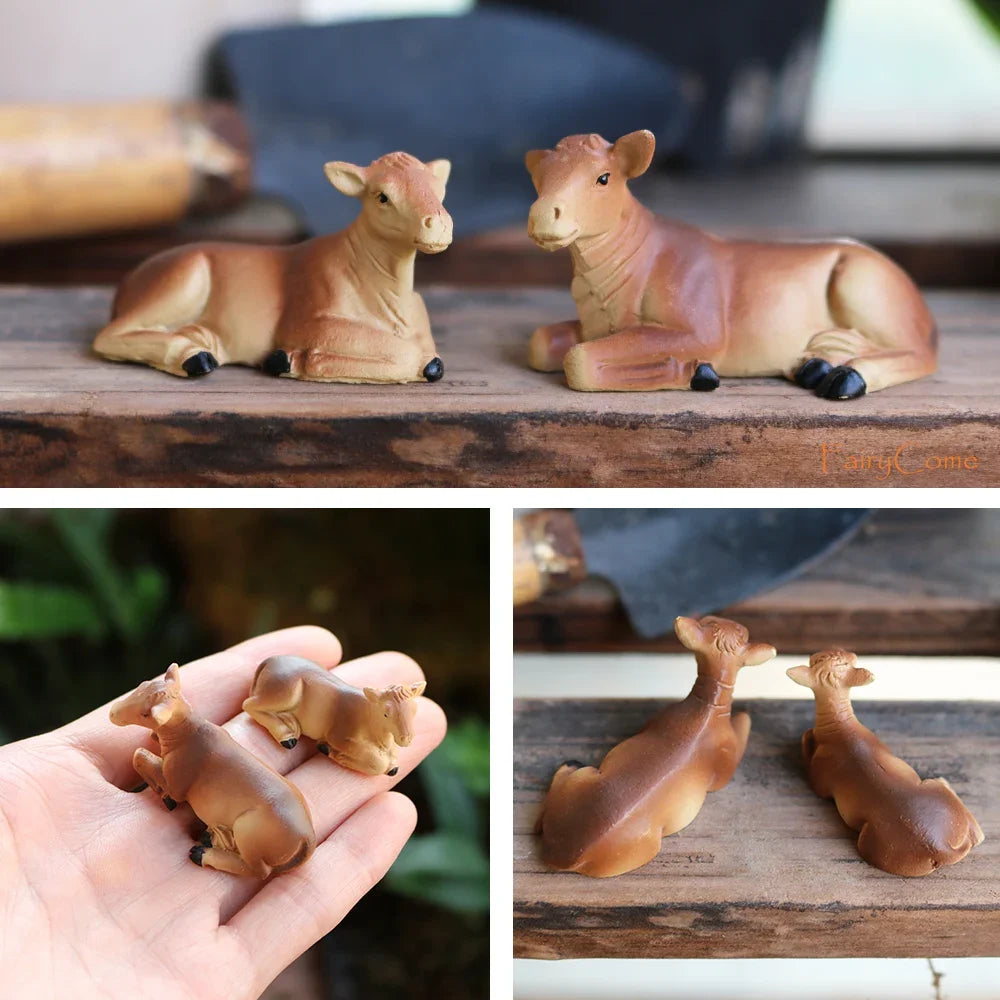 Miniature Garden Fairies Figurines Resin Mini Fairy Statue Figure Fairy Garden Ornaments Decorations Accessories