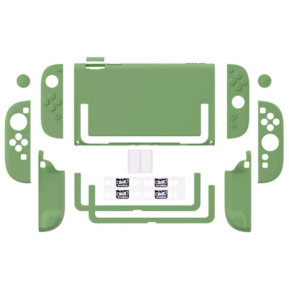 PlayVital Solid Color Protective Case for Nintendo Switch 2, Anti-Scratches Hard Shell Dockable Grip Cover with  Foldable Stand