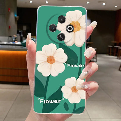 For Tecno Spark 30C Case kl5 kl5n Aesthetic Butterfly Flower Clear Soft Silicone Back Cover Techno Spark 30C Phone Case k15 k15n