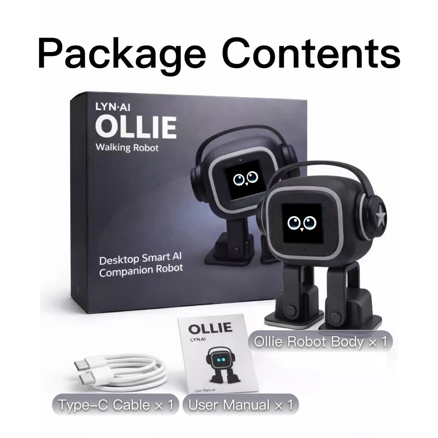 AI Chatbot Companion Robot | Voice Control, Emotional Interaction, Singing & Dancing, Emoji Display, Personalized Smart Toy Gift