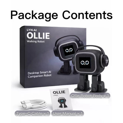 AI Chatbot Companion Robot | Voice Control, Emotional Interaction, Singing & Dancing, Emoji Display, Personalized Smart Toy Gift