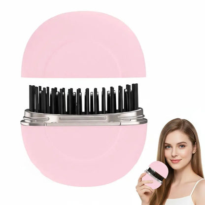 Mini Hair Straightener Rechargeable Portable Hair Straightener Brush Rechargeable Fast Heating Hot Portable Travel for Women