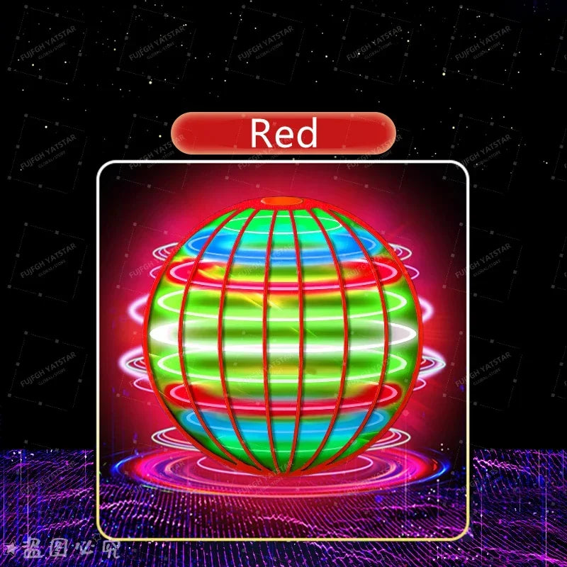 Premium RC Magic Flying Ball Hover Drone with LED Lights, 360° Rotating Gyro Spinner, Outdoor Interactive Toy for Teens & Adults