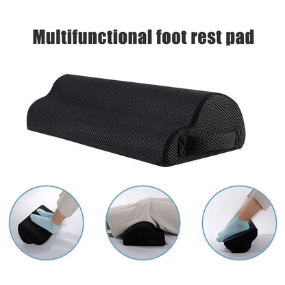 Foot Rest for Under Desk, Soft Foam Office Accessory with Washable Cover, Foot Stool for Car Home Office, Relieves Leg & Ankle