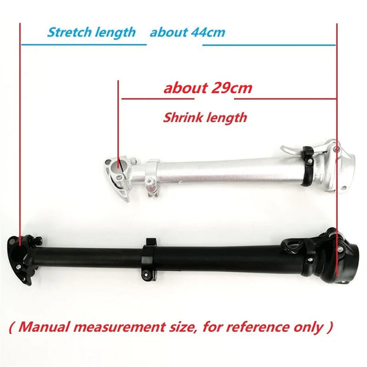 Litepro Right Folding Stem Electric Folding Bike Double Section Stem Aluminum Alloy Telescopic Adjustable Bike Stem