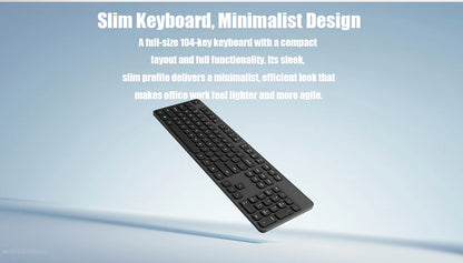 Xiaomi Wireless Keyboard and Mouse Set 3 2.4G Wireless Slim and Quiet Business Office Use Plug and Play