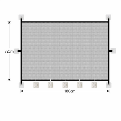 New Portable Retractable Pet Barrier Fences Folding Mesh Pet Safety Gate with Hooks Anti-Escape Dog Isolation Gate Stairs