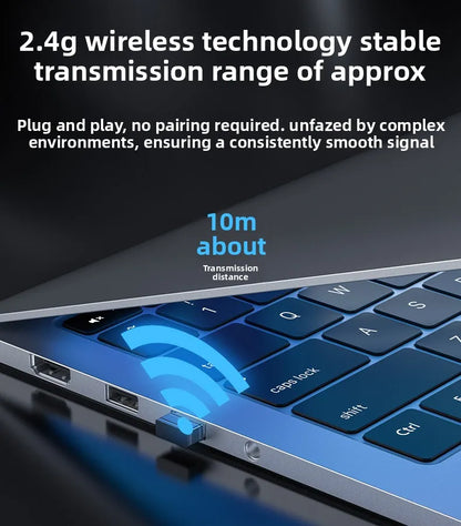 Hot Sale Portable USB Wireless Keyboard & Mouse Set for Desktop & Laptop Silent Mouse Set Suitable for Home Game & Office Use