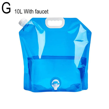 5/10l Portable Camping Water Bag Foldable Drinking Water Bucket Large