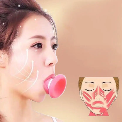 Facial Massager Face Masseter Trainer Silicone Face Lifting Tightening Nasolabial Folds Removal Shaping Slimming Tool
