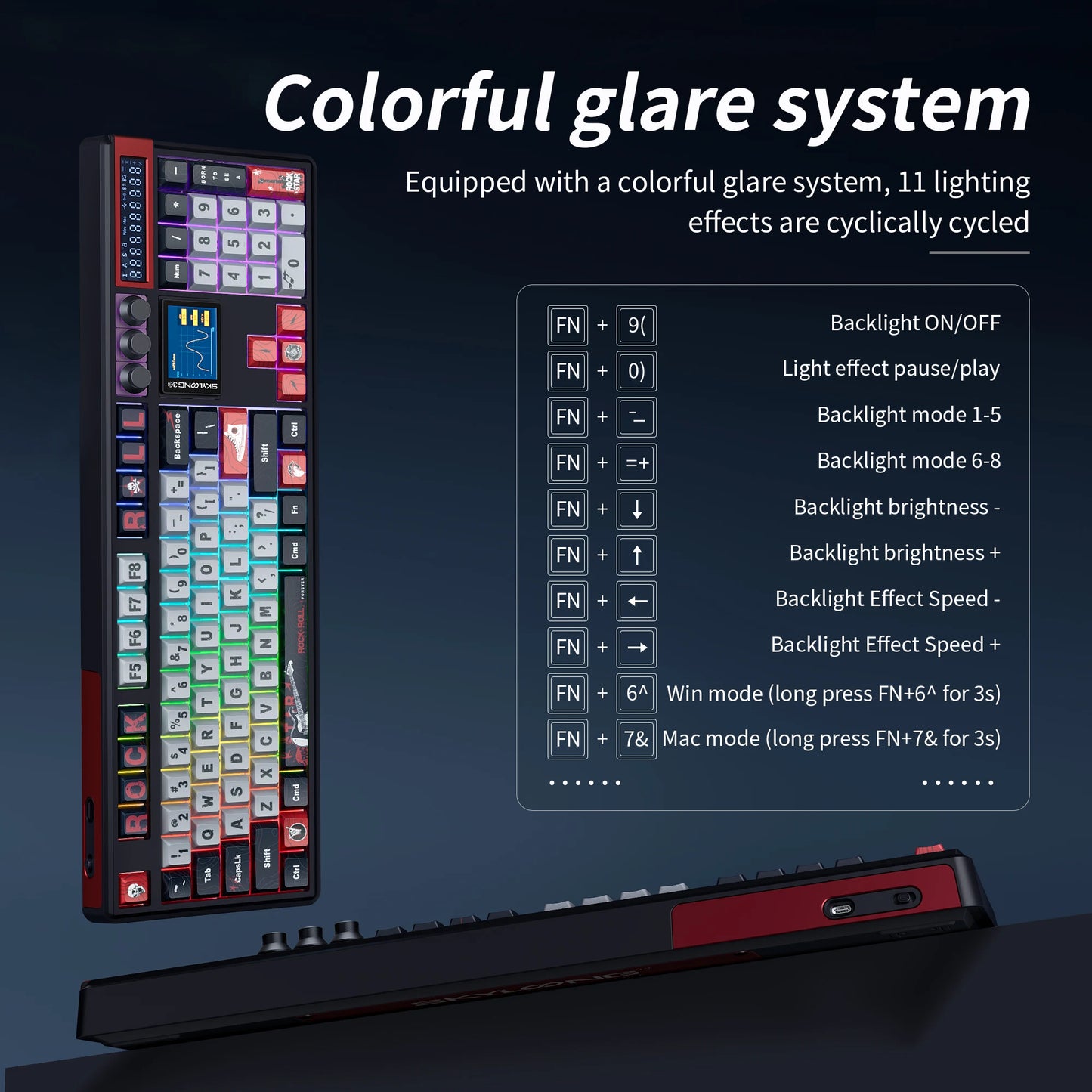SKYLOONG GK104 Pro Wireless Mechanical Keyboard 100% Custom Keyboard Hot-Swapp Low-noise Switch for PC Gamer Office Accessories