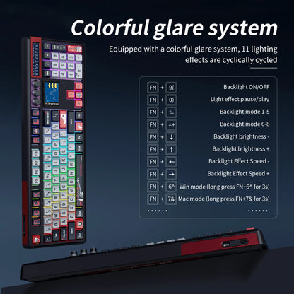 SKYLOONG GK104 Pro Wireless Mechanical Keyboard 100% Custom Keyboard Hot-Swapp Low-noise Switch for PC Gamer Office Accessories
