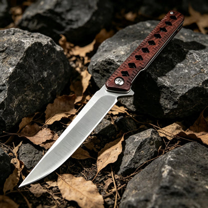 Folding Knife Outdoor Hiking Travel Camping Barbecue Fishing Climbing Mountaineering Field Exploration Practical Tool