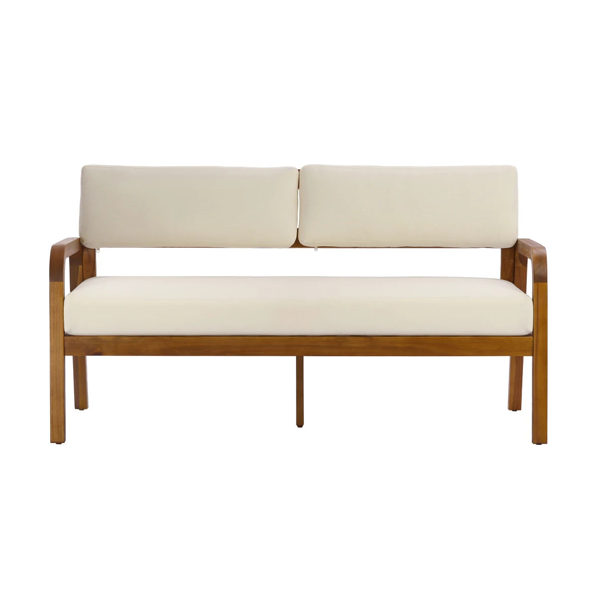 Christopher Knight Home ®   2-Pieces Outdoor Sofa Set with Cushions Outdoor Loveseat & Coffee Table Set,Teak