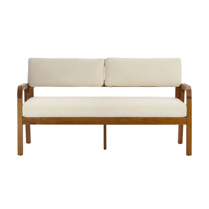 Christopher Knight Home ®   2-Pieces Outdoor Sofa Set with Cushions Outdoor Loveseat & Coffee Table Set,Teak