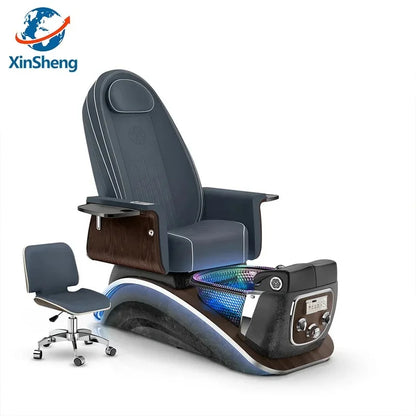 Beauty Salon Pedicure Chair with Electric Back Massage Foot Bath SPA Furniture