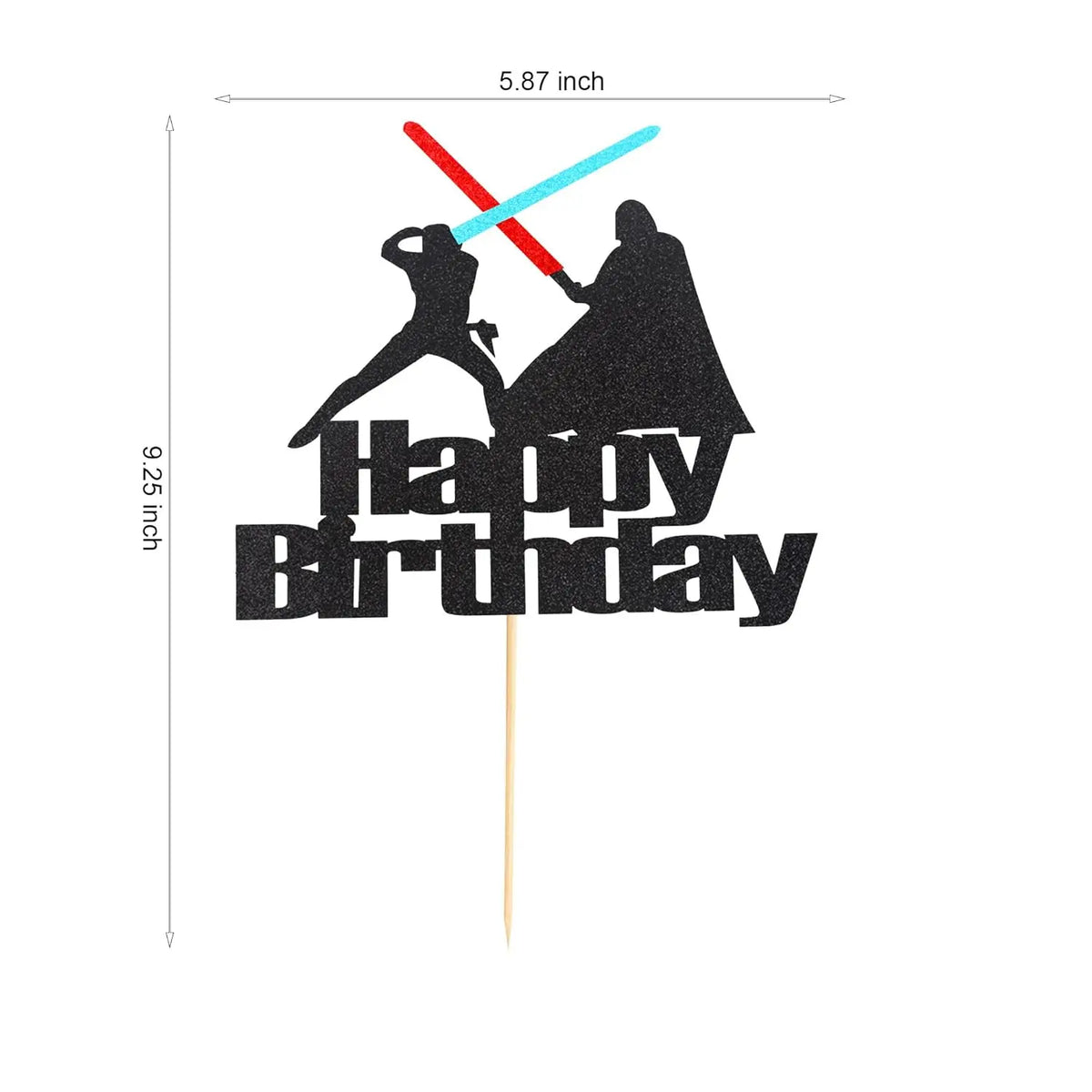 1Pc Happy Birthday Cake Topper War Cake Pick - Children's Birthday Baby Shower Party Supplies Decorations For Boys