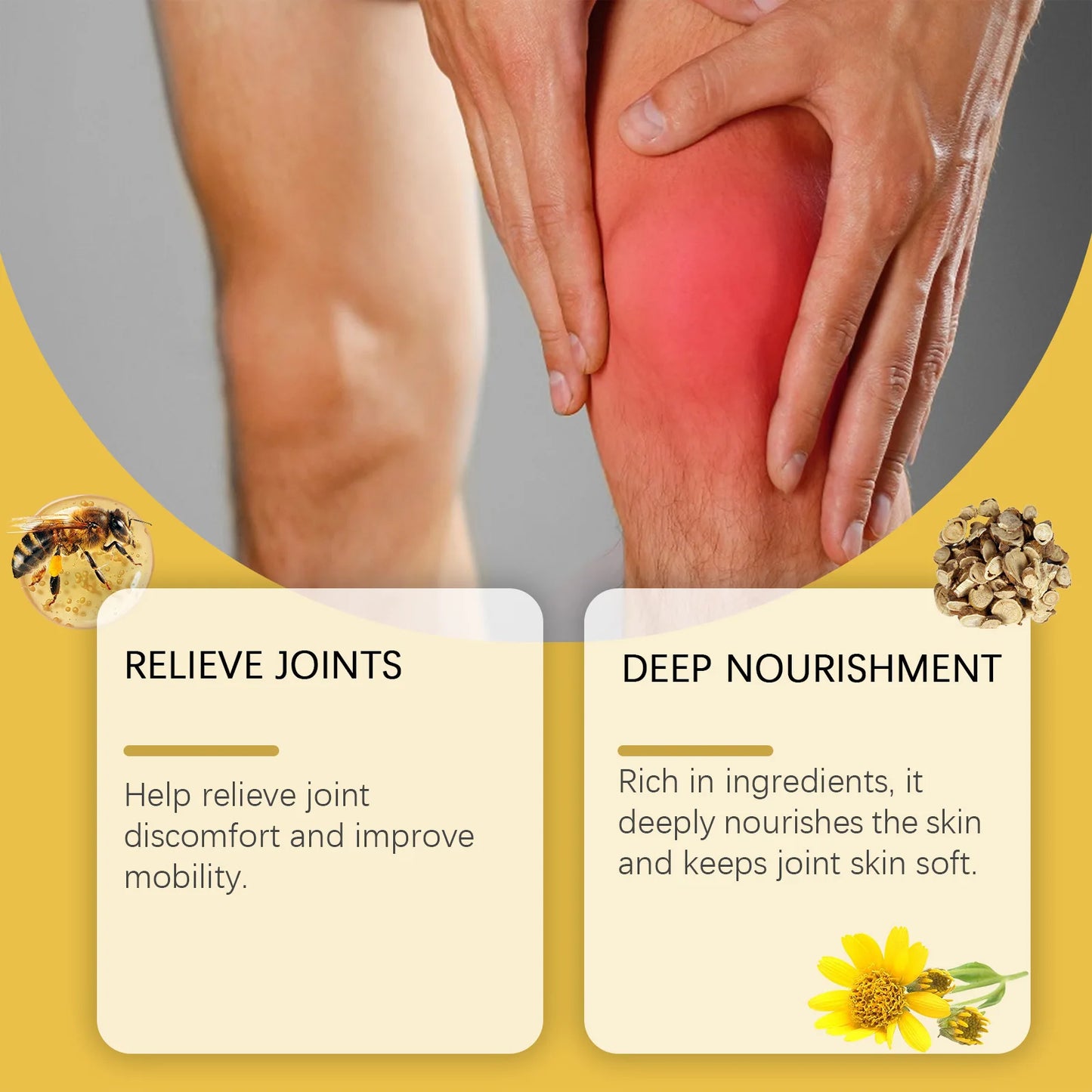 Houkea Bee Venom Joint Bone Care Cream Repair Muscle Hurt Relief Rheumatoid Pain Arthritis Treatment Body Knee Soothing Creams