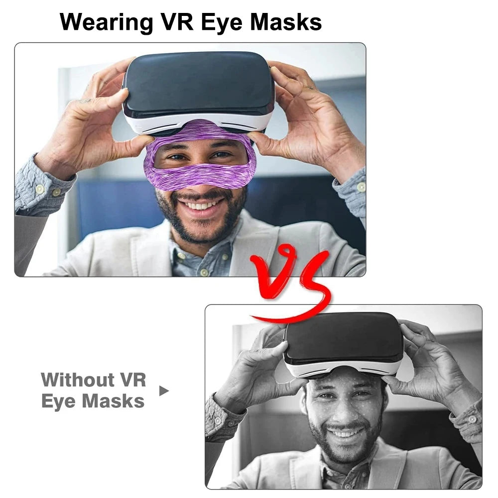 For Oculus Quest 2 Accessories VR Eye Mask Cover Breathable Sweat Band Pad Virtual Reality Headsets for Meta Quest 2/3/3S/Pro