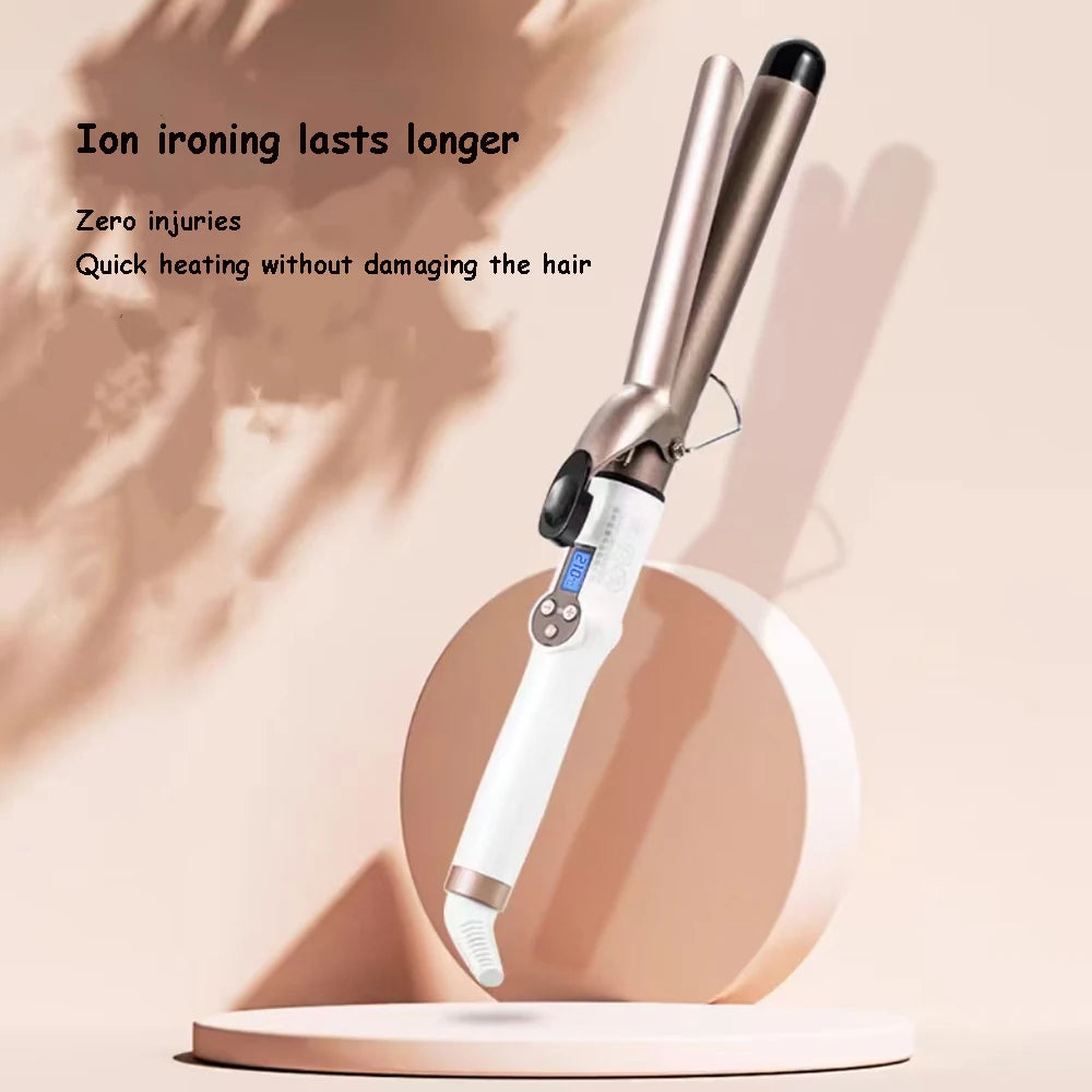 Electric Professional Ceramic Hair Curler LED Curling Iron Roller Curls Wand Waver Hair Straightener Styling Tool 9mm-38mm