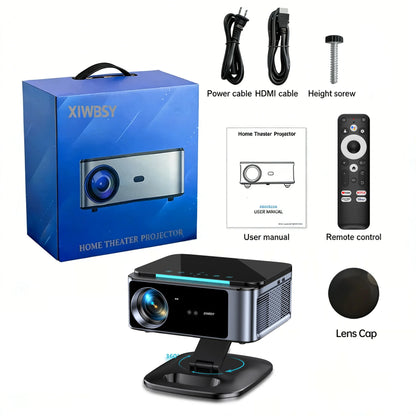 XIWBSY 3200ANSI T07Plus Google Voice Projector Android 14.0 Netflix Projector BT5.4 Wifi6 Home Theater Google TV Projector