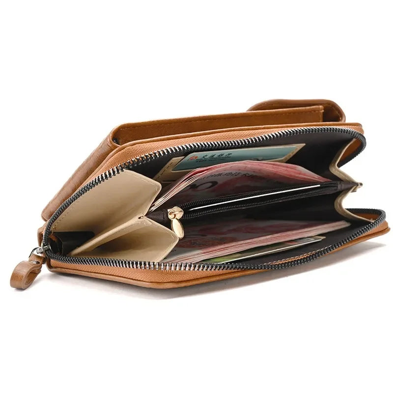 Fashion Crossbody Bag PU Leather Mobile Phone Purse Bags Multifunction Messenger Wallet Small Female Shoulder Handbags for Women