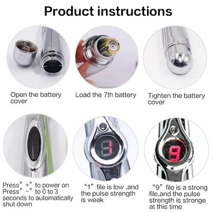 5 in 1 Electronic Acupuncture Pen Meridian Energy Pulse Massage Pen Acupoint Stimulation Pain Relief Muscle Relaxation Portable