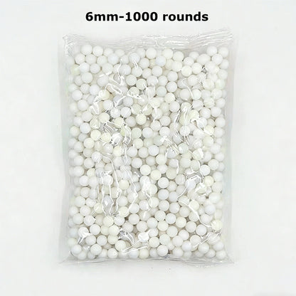 White 500 Rounds Airsoft BBs Bullets 0.2g Hunting Shooting 6mm BB Strikeball Rifle Gun Plastic Balls White Paintball