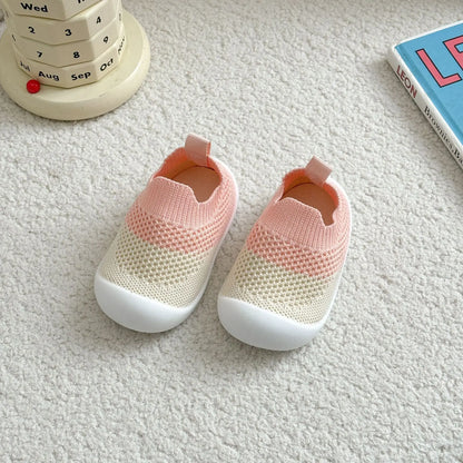 Baby Shoes Anti-Slip Breathable Infant Crib Floor Socks with Rubber