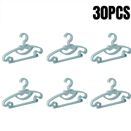 5-50pcs Baby Hangers Plastic Kids Clothes Storage Hanger for Nursery
