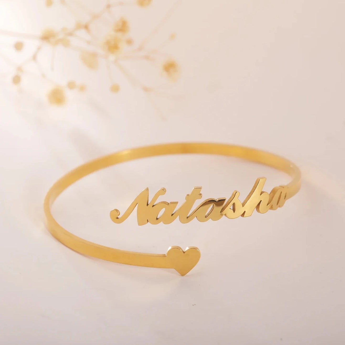 Personalized Name Bracelet for Women Men Custom Jewelry Stainless Steel Customized Bangle Gold Color Arabic Name Birthday Gifts