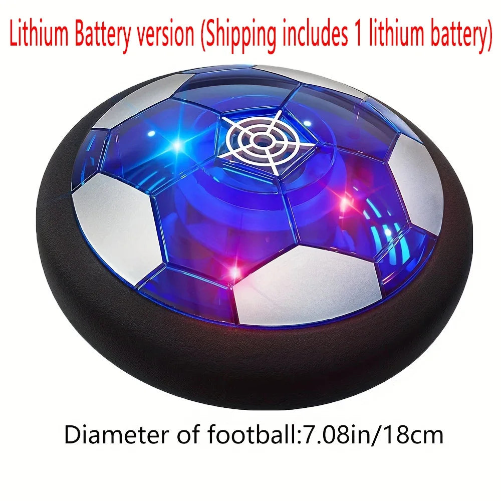 18cm Rechargeable Hover Soccer for Boys and Girls, Air Floating Soccer with LED Lights and Foam Bumpers
