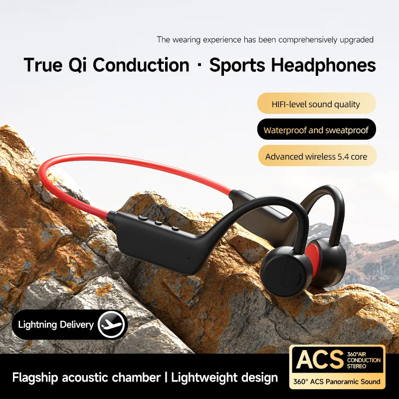 Real X8 Wireless Bone Conduction Headset Headphone IPX8 Bluetooth 5.3 For Swimming Waterproof Exercise Fitness Sports