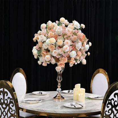 70/60/30cm White Rose Green Plants Leaf Artificial Flower Ball Wedding Table Centerpiece Decor Marriage Banquet Road Lead Floral