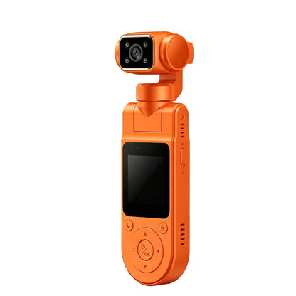 4K Handheld Pocket Camera Rotatable Mini Body Cam HD Night Vision LCD Screen For Youtube Outdoor Travel Sports Vlog Recording