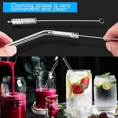 1-500Pcs Nylon Straw Cleaning Brush Pipe Cleaner Stainless Steel Drinking Straws Cleaning Brush for Tube Sippy Cup Pipe Spray