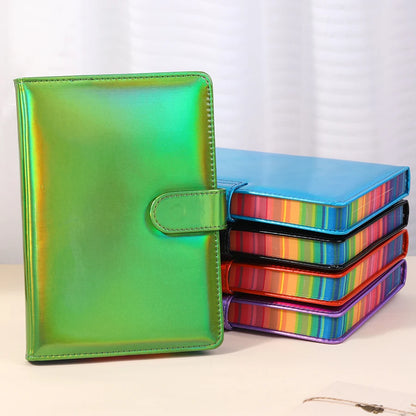 1pc Laser Gradient Notebook 360 Page Multi Color Office Stationery Hot Selling School Student Hardcover High Quality Notebook