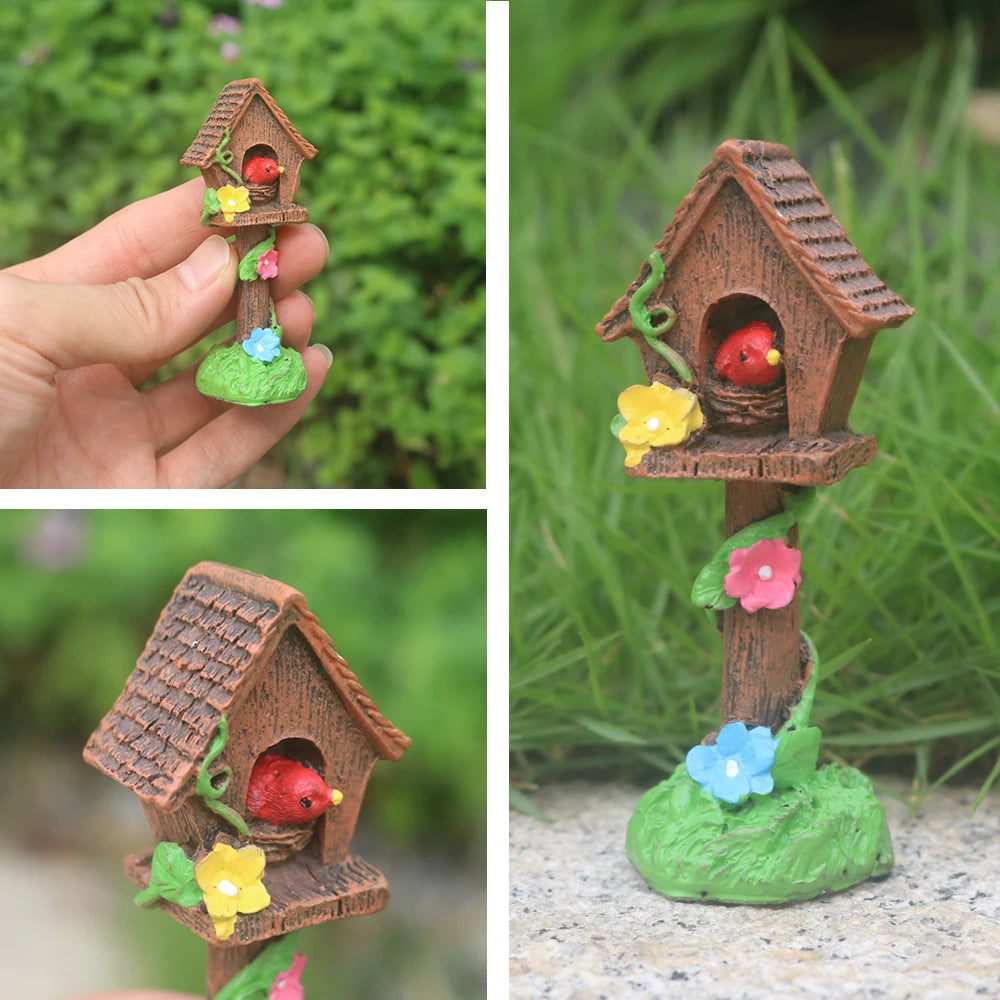 Miniature Garden Fairies Figurines Resin Mini Fairy Statue Figure Fairy Garden Ornaments Decorations Accessories