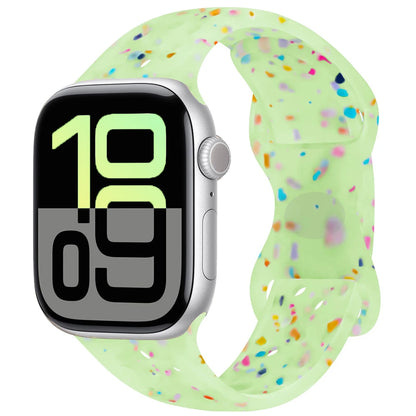 Silicone Strap For Apple Watch 11 10 9 8 7 46mm 45mm 42mm 41mm Ultra 3/2 49mm Breathable Bracelet Wristband iWatch 6 5 4 SE 44mm