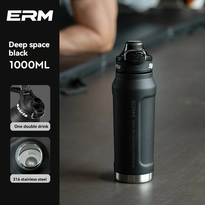 Insulated Water Bottle Stainless Steel Tumble Cycling Cold And Hot Flasks Double Wall Portable With Handle Sports Outdoor Cup