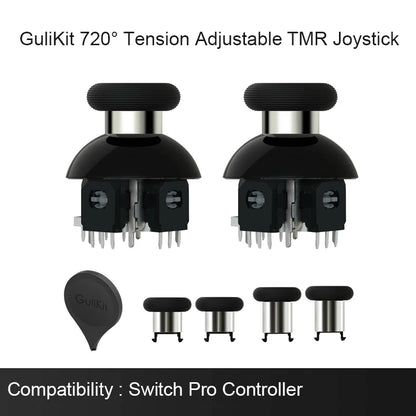 GuliKit NS55 720° Tension Adjustable TMR Joystick for Switch Pro Xbox Series PS4 PS5 Edge Gamepad Controller Game Accessories