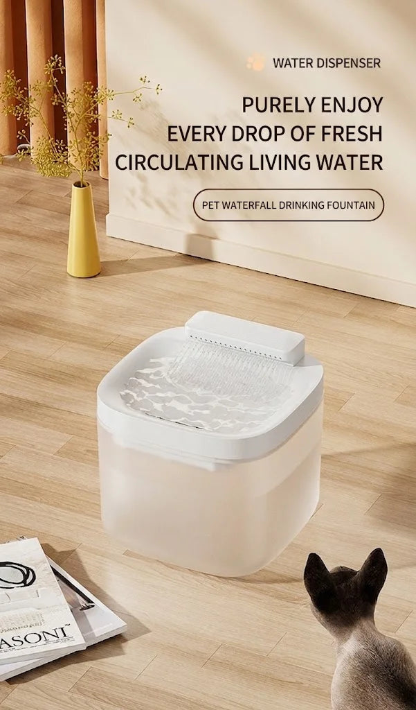 Automatic Pet Water Fountain 3L Large Capacity Automatic Cat Water Dispenser Circulating for Pet to Drink Water