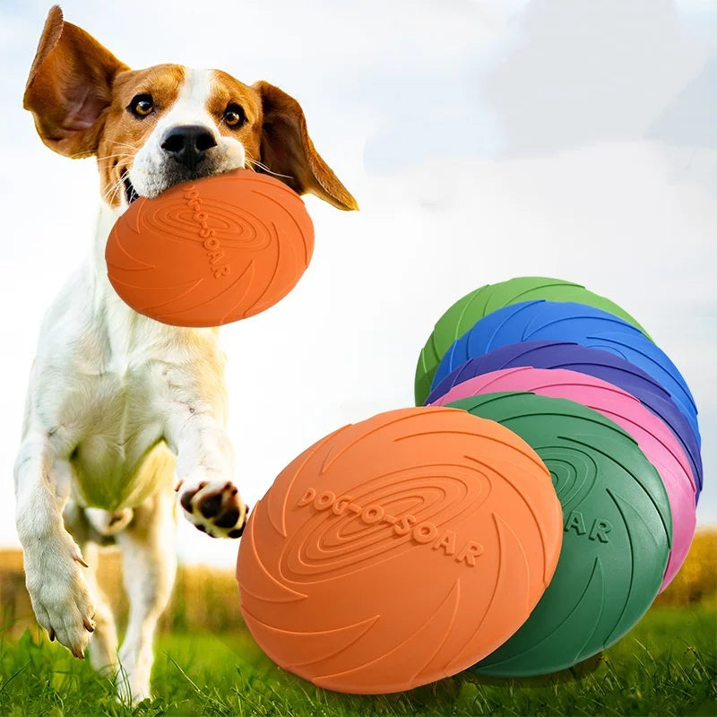 Interactive Silicone Flying Saucer Toy for Dogs And Cats Chew Resistant Flying Disc Pet Game Perfect for Puppy Training Fun