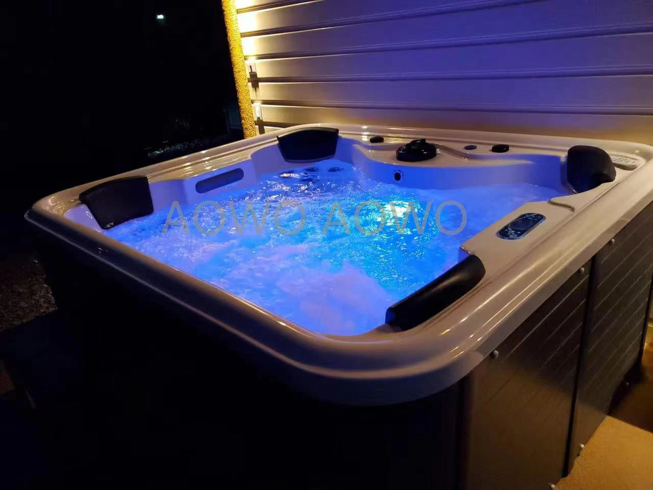 Stock Outdoor Swim Spa Pool Hot Tub Cheap Price Custom   Outdoor Outdoor Massage Spas Tub With Pillow