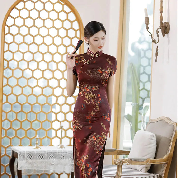 Fashion Clothes Party Vintage Casual Summer Elegant Traditional Chinese Clothing Cheongsams Chinese Dress Qipao Ethnic Style